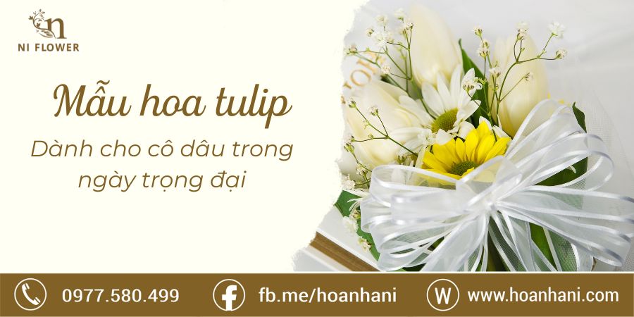 10+ Mẫu bó hoa cưới tulip tươi và lãng mạn dành cho bạn